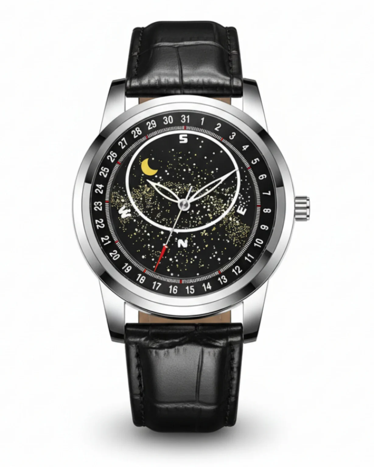 ساعت ساعت مردانه گلکسی بند چرمی